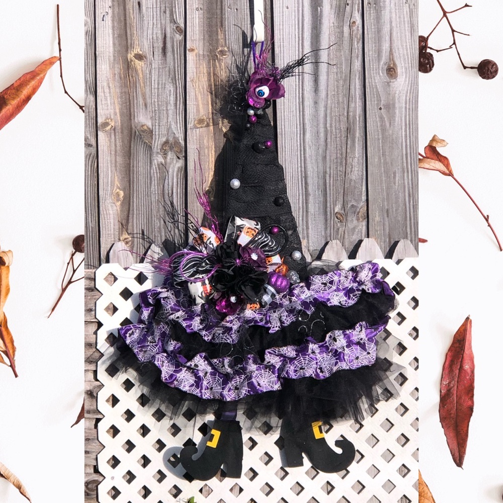 Happy Halloween 2020 Witch Wreath